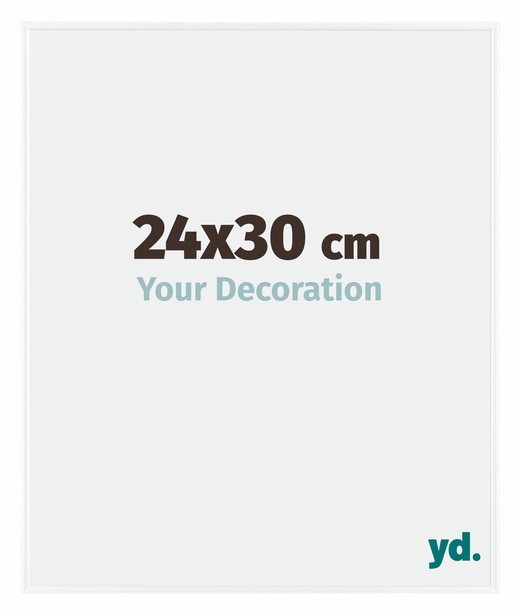 Your Decoration - Picture Frame 24x30 cm - White High Gloss - Decorative Wall Frame in Plastic with Antireflection - Frame 24x30 - Evry — image 1