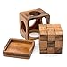BSIRI Soma Puzzle Cube Wooden Toy Brain Teaser Desk Board Games Adults Master Block Christmas Mind Magic Kids Benders Wood Hand Cube Family Teens Boy Classic