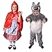 I LOVE FANCY DRESS LTD Déguisements pour Enfants du Petit Chaperon ( Large ) et du Loup ( Large ) dans Les Bois. Idéal pour Les fêtes de Fin d'école.