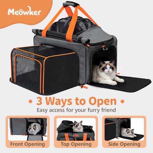 Image of Soft Sided Cat Pet Dog Carrier, Large Airline Approved Travel Bag