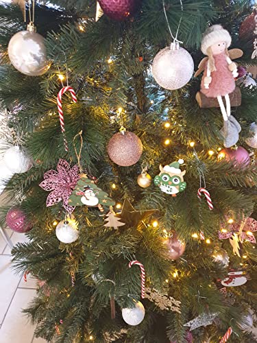 24 Pezzi Bastoncini di Zucchero Natalizi Addobbi