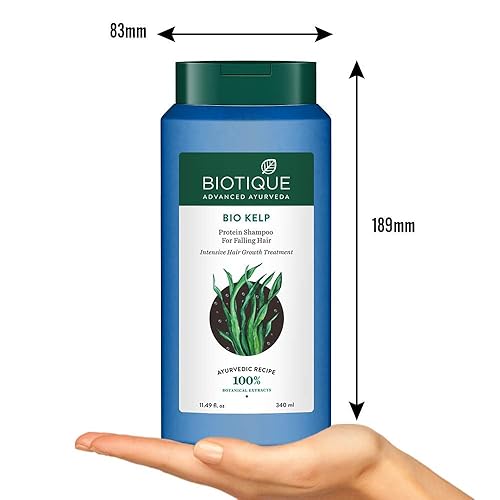 Miniatura 3 de Biotique Bio Kelp Protein Champú para cabello caído, 11.5 fl oz
