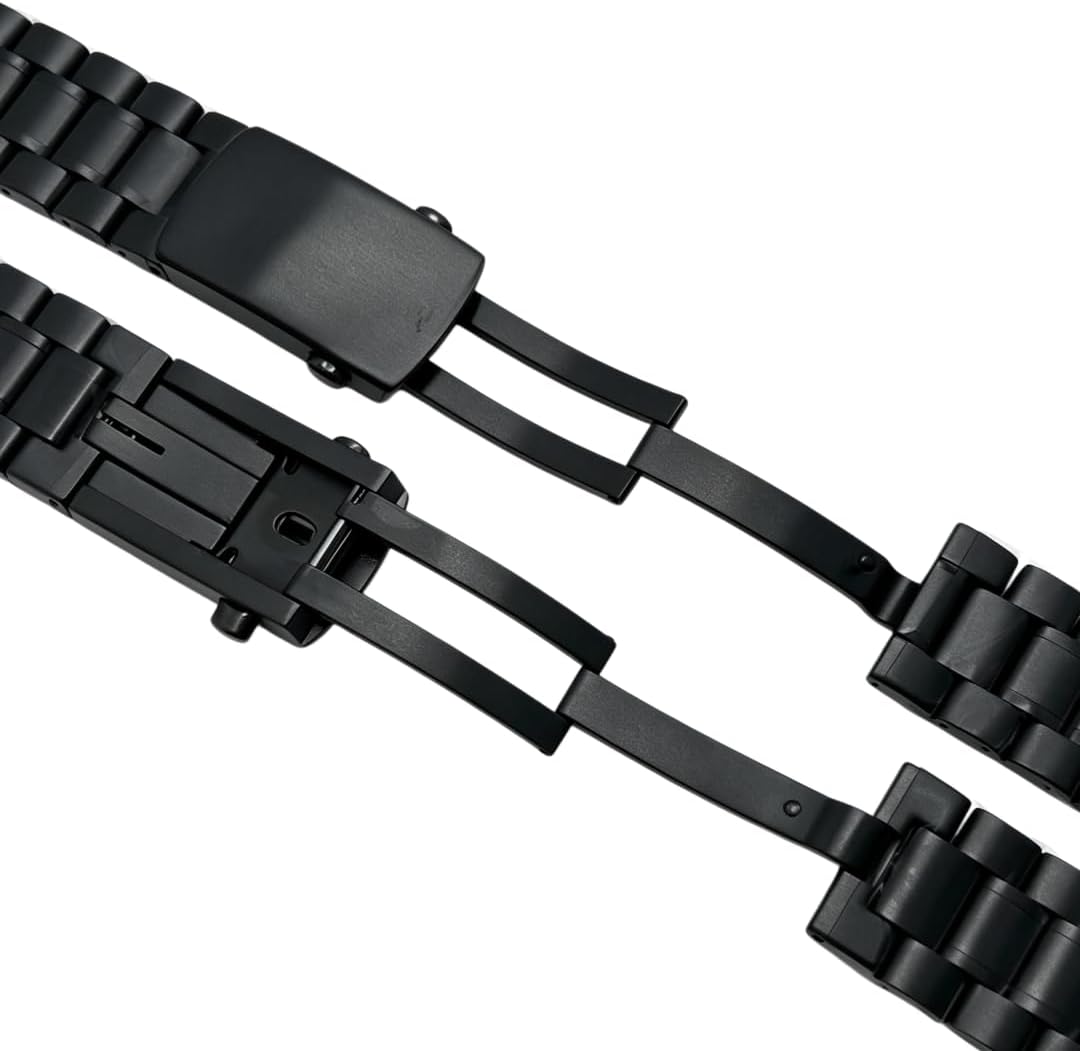 Black 39.7mm Chronograph Watch Case for VK63 Movement 20MM Strap