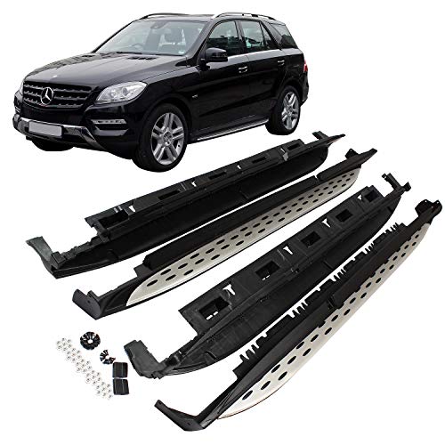 Set Aluminium Running Boards for ML M GLE Class W166 Year of Manufacture 2011 Onwards