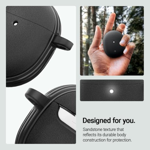 Image of CASEOLOGY by Spigen Vault Case Cover Compatible with Google Pixel Buds Pro 2 / Pixel Buds Pro 1 (TPU | Matte Black)