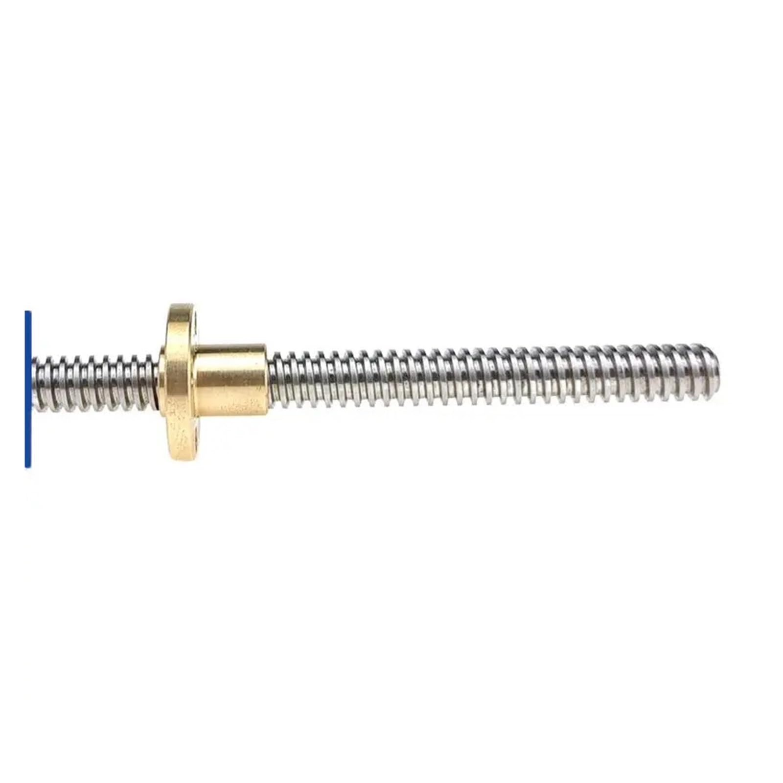 Metal Ball Screw nut 304 Stainless Steel T8 Lead Screw Stepper Motor Lead 2mm 3D Printer Lead Screw Trapezoidal Lead Screw with Nut 100-600mm(500mm with nut)