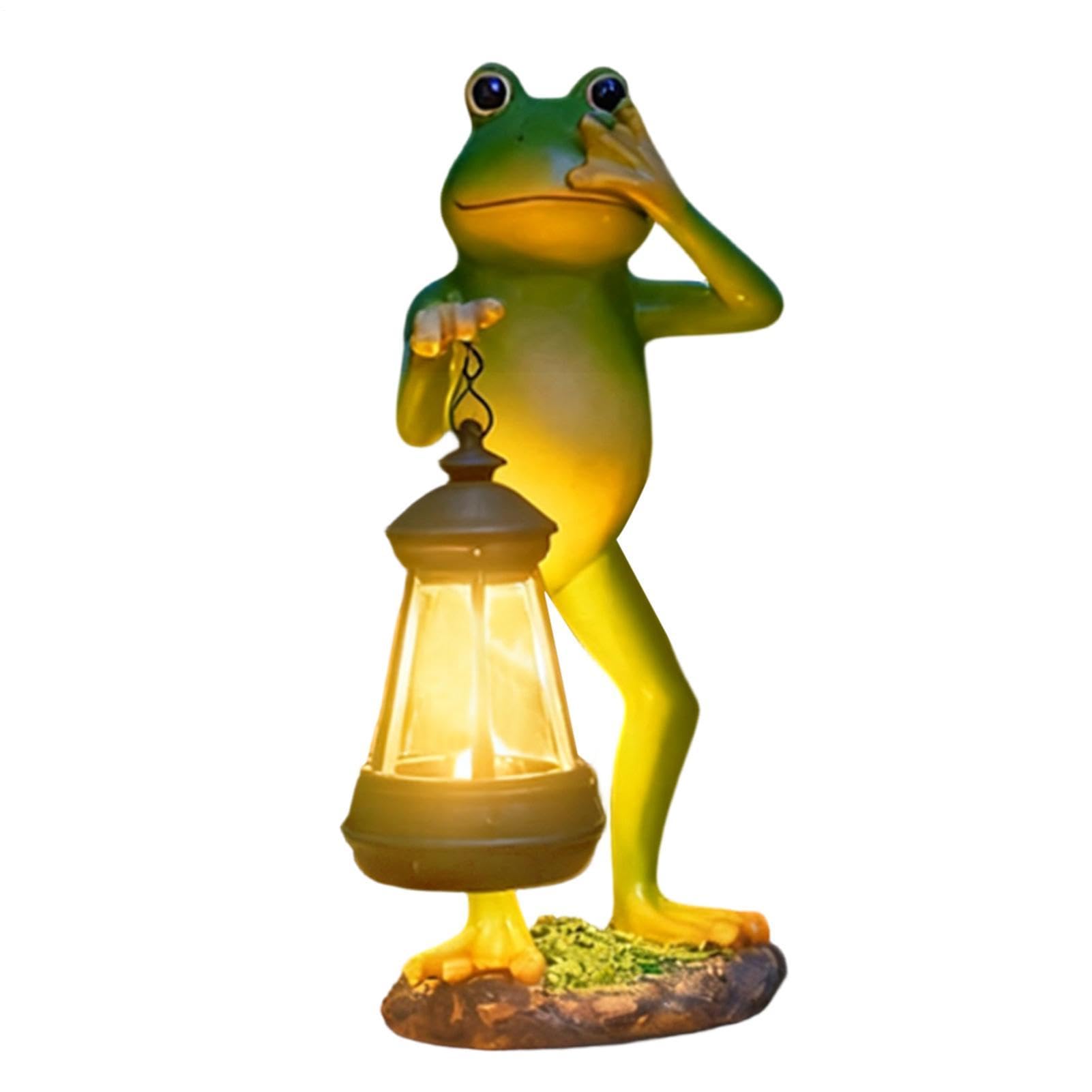 Lampe solaire d'extérieur grenouille étanche pour balcon et terrasse