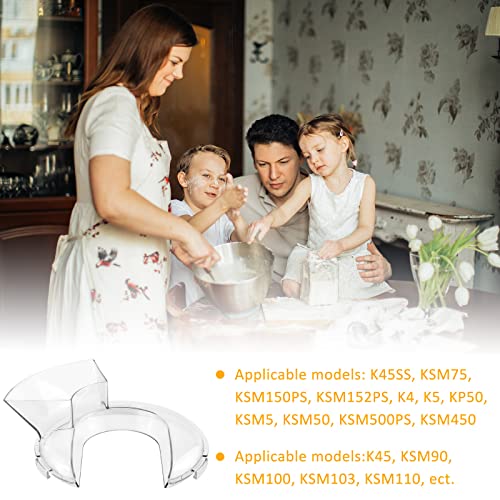 Upgraded Kn1Ps Pouring Shield With Snap For W10616906 Mixer Bowl Or Brushed Stainless Steel Tilt Head Stand Mixer Bowl, Replace W11312468 W11298367 Wpw10616906 #TOP5