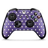 DeinDesign Skin kompatibel mit Microsoft Xbox One X Controller Aufkleber Folie Sticker Sternchen Rockabilly Lila