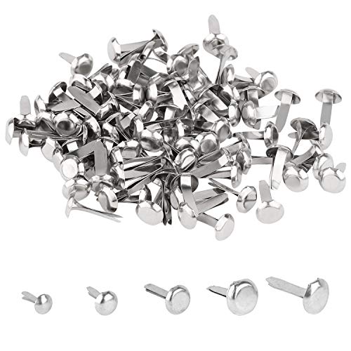 1000 Stück Mini-Brads mit 5 Größen, Metallklammern, für Scrapbooking, Basteln und Basteln Cover