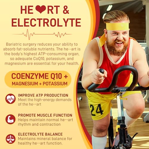 Image of Liposomal Methylated Bariatric Multivitamin Gummies with Iron for Women & Men, High Absorption Multivitamin w /CoQ 10, Probiotic, Digestive Enzymes Support Gastric Bypass & Sleeve Recover, Energy,1Pack