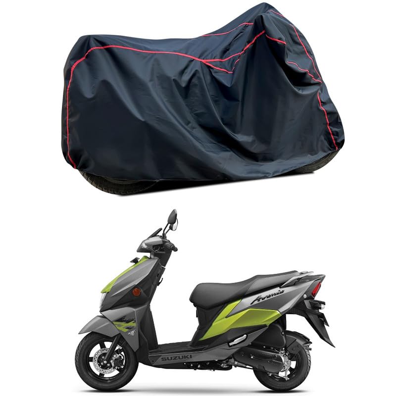 Image of Waterproof Scooter Cover Compatible with Suzuki Avenis 125 Fabric UV Protection (Black)