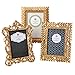 Gold Vintage Baroque Ornate Antique Picture Frames ~ Set of 3 Frames for 4 x 6 inch Photos~ Perfect for Wedding Vacation Graduation Or Any Milestone Photo