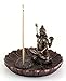 Top Collection Hindu God Shiva in Meditation Round Incense Holder Plate Incense Burner