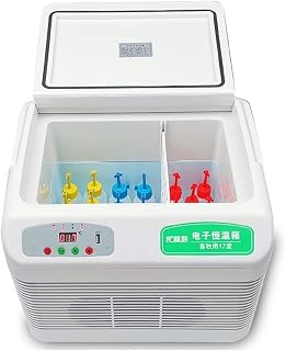 Pig Semen Incubator with Intelligent Temperature Control, Portable Small Livestock Refrigerated Refrigerator, 12L Capacity