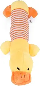 TOPINCN Brinquedo estridente para animais de estimação, brinquedo de pelúcia com som de pelúcia, brinquedo de limpeza de dentes, brinquedo interativo de morder cachorro gato mensagem