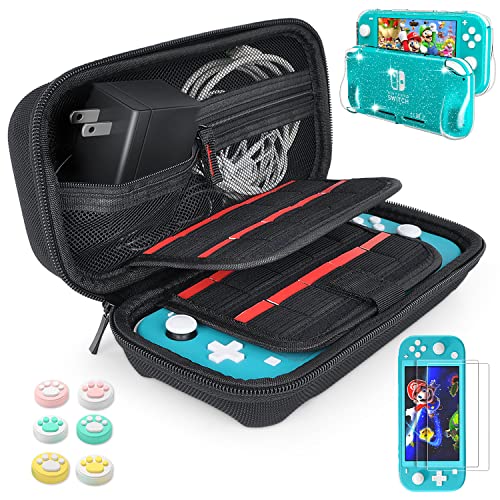 wet set magazine - Hestia Goods Case Compatible with Nintendo Switch Lite Case, Soft TPU Glitter Cover, Screen Protector for Switch lite Console & Accessories