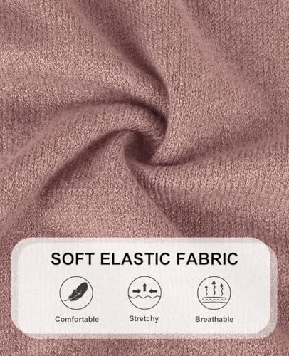 Image of CARCOS Plus Size Sweaters for Women Solid Turtleneck Sweater Long Sleeve Pullover Tops Casual Split Hem Knit Shirts