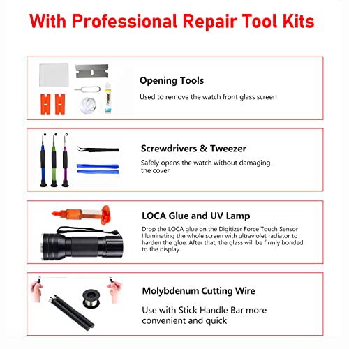 Tpyag for iPhone 14 Pro Max Screen Replacement, Glass Replacement for iPhone 14 Pro Max 6.7 inch, Screen Repair Kit with Waterproof Adhesive(NO OLED & Touch Digitizer) - image 5