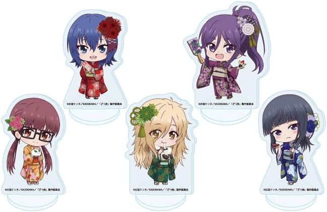 TV Anime Zatsuri Thats Journey 02 New Year Version (Mini Characteristic) Acrylic Petite Stand Complete Set of 5 Pieces Box