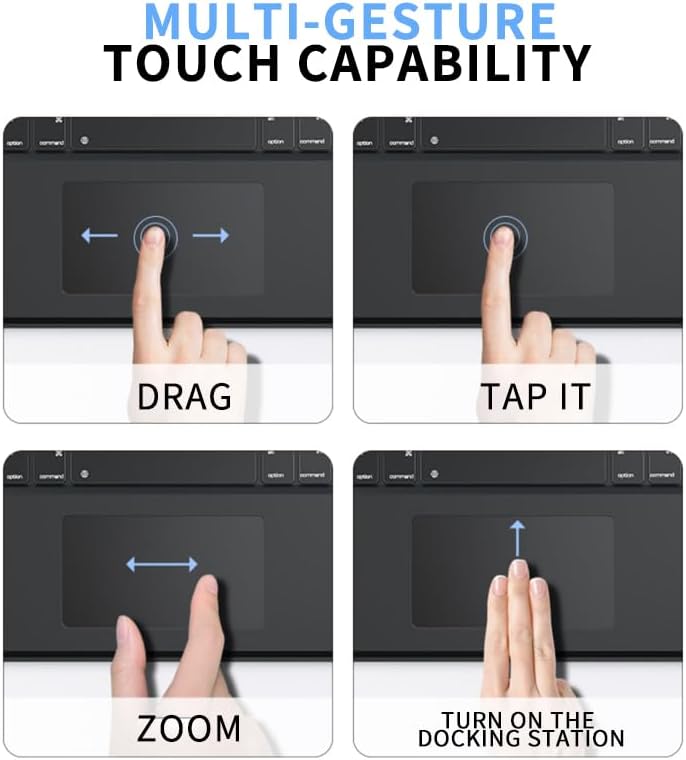 Bluetooth Keyboard Case for Tablet Samsung S9/S10 11"/12.4"/14.6" Detachable Design with Backlit Keyboard, Touchpad, Black, Slim for Business Office Travel (Suitable for 14.6 inches S9/S10)