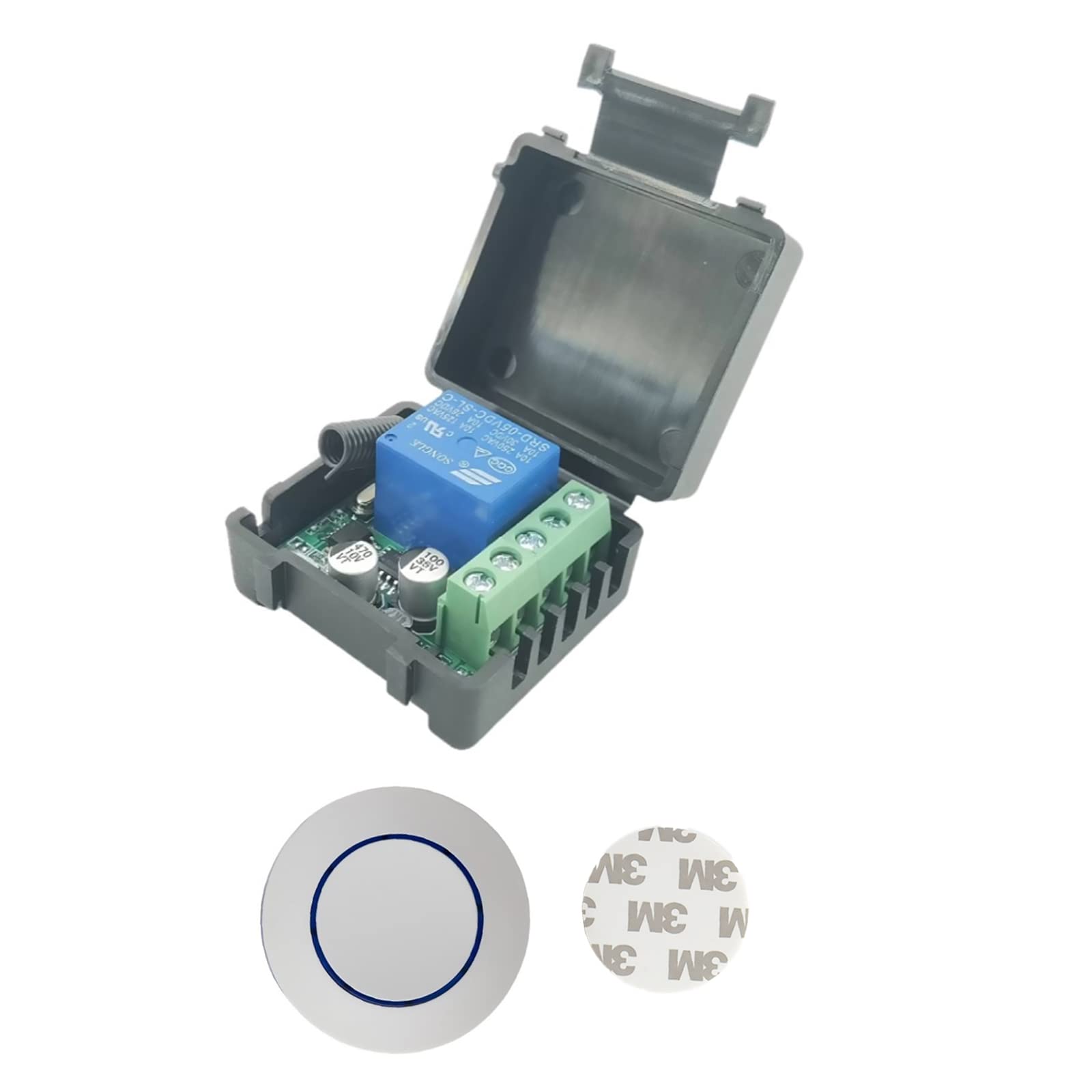 DC 5 ~ 30 V 433 MHz Interruptor de control remoto inalámbrico universal 1 CH RF Relé receptor módulo para interruptor de control de acceso luz barrera