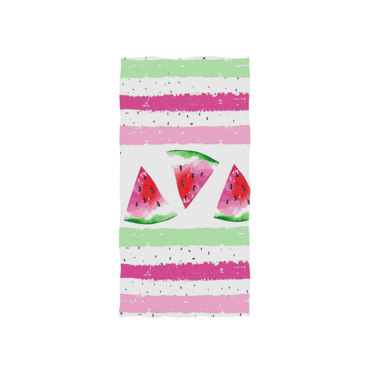Linomo Girls Hand Towel Summer Watermelon Towel Cotton Face Towel Dish Towel For Kids Boys Adult