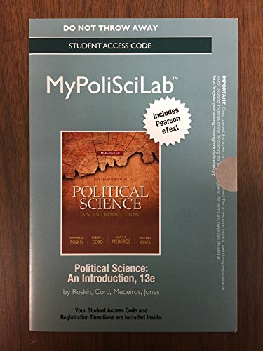 NEW MyLab Political Science with Pearson eText -- Standlone Access Card -- for Political Science: An Introduction...