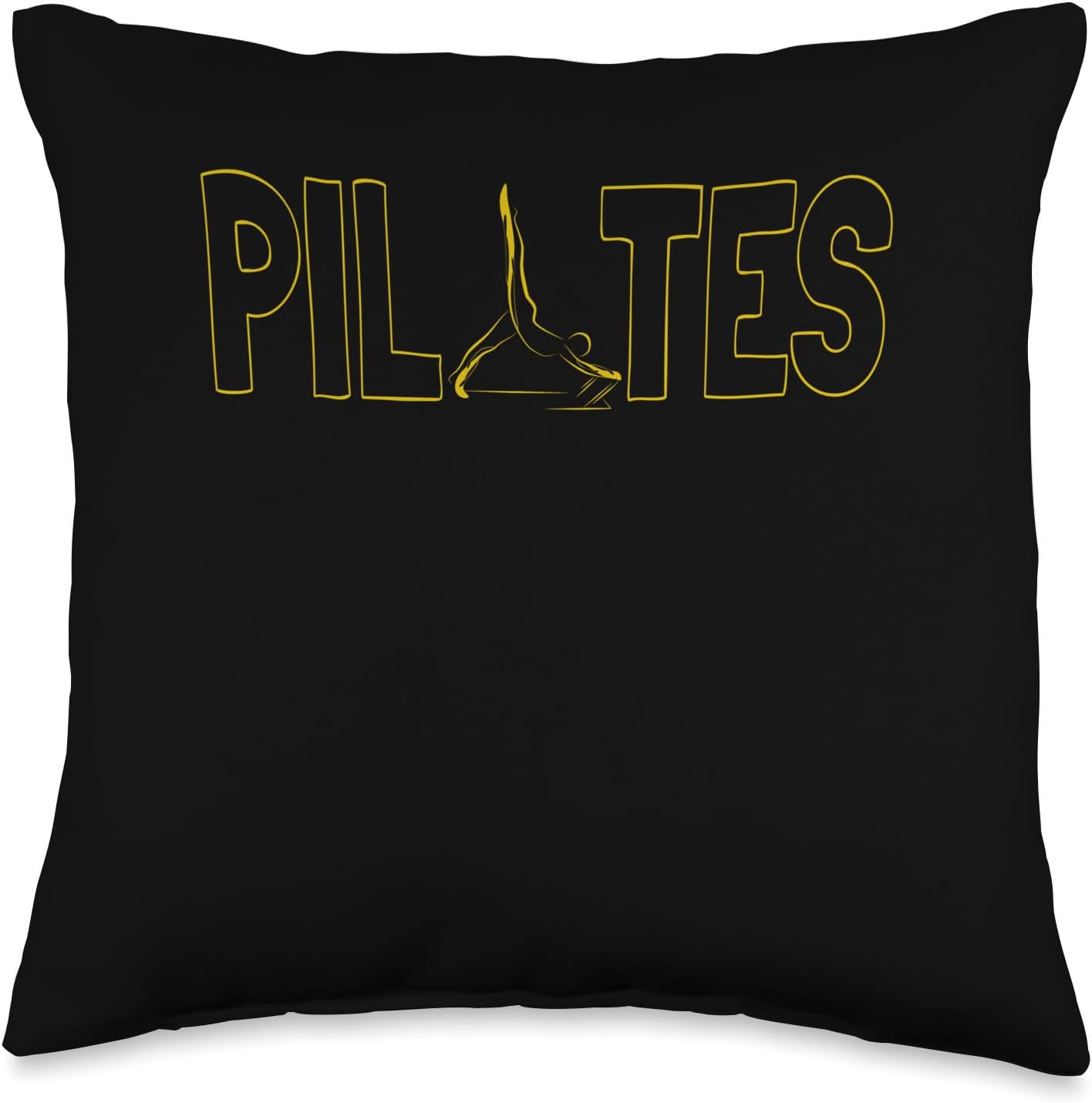Cute Pilates Reformer Pilates Reformed Golden Yellow Throw Pillow