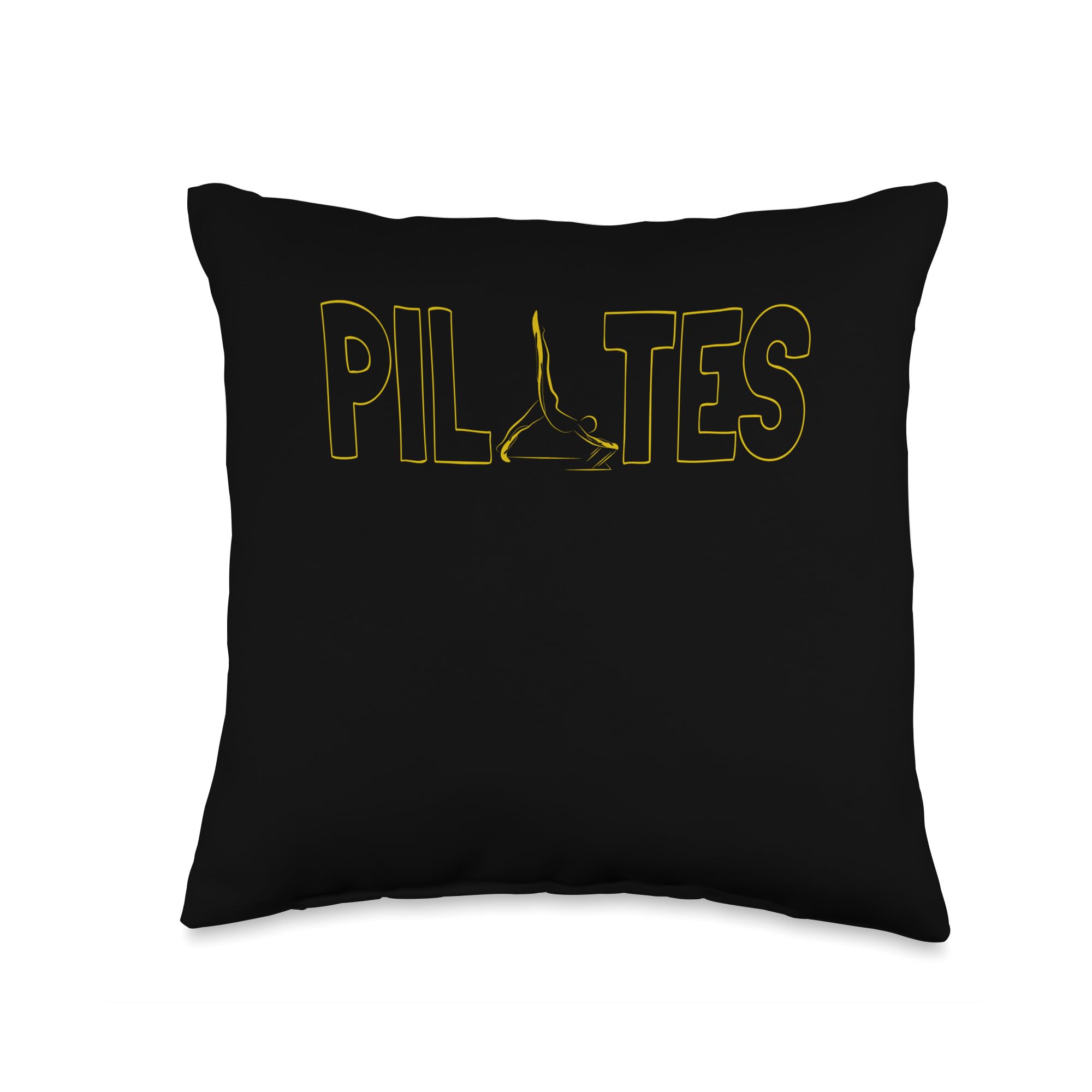 Cute Pilates Reformer Pilates Reformed Golden Yellow Throw Pillow