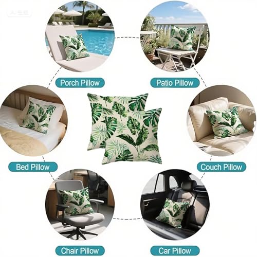Lin taie oreiller vert imperméable de qualité supérieure 70x70 - 7