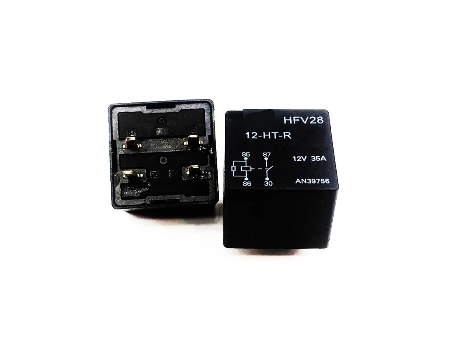 Relé electromecánico HFV28-12-HT-R 12VDC de 4 pines y 35A para coche 2