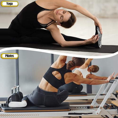 ELUTONG Pilates Grip Socks for Women Non Slip Yoga Grippy Socks Woman for Pure Barre Ballet Dance Hospital 6 Pack3