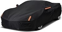 Vista 17 de NEVERLAND Funda para Coche Sedán Impermeable Resistente Protección Todo Clima Nieve Anti-UV Resistente al Viento Exterior Funda Completa para Coche