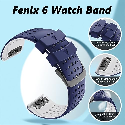 Bracelet 22mm Fenix 5 pour le sport et le quotidien look carbone - 2