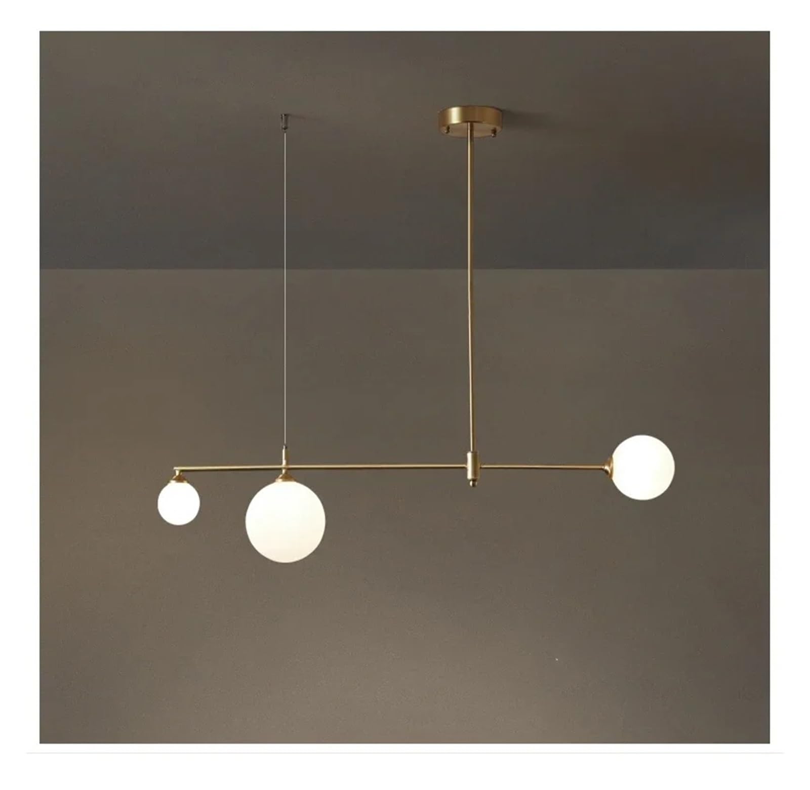 Mitigeur de cuisine LED en cuivre or | Robinet suspendu design - 8