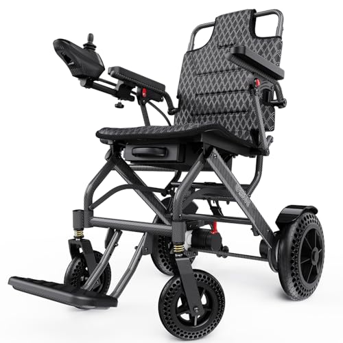 Easwe Leichter elektrischer Rollstuhl mit Ergonomischem Sitz, 2x12AH-Lithium-Akku / 500W Motor Elektro Rollstuhl Faltbar Leicht Elektrorollstuhl, 50 km Tragbarer Motorisierter Rollstuhl (A10-24AH) Easwe Leichter elektrischer Rollstuhl mit Ergonomischem Sitz, 2x12AH-Lithium-Akku / 500W Motor Elektro Rollstuhl Faltbar Leicht Elektrorollstuhl, 50 km Tragbarer Motorisierter Rollstuhl (A10-24AH)