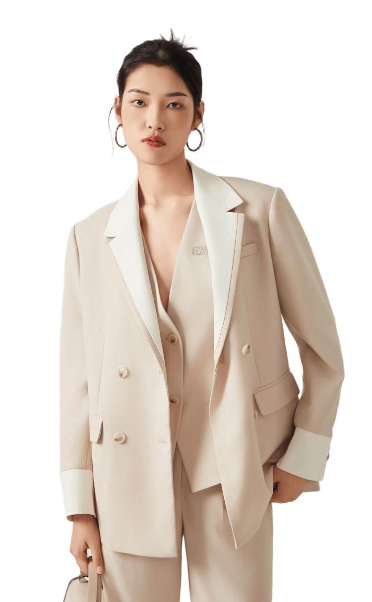 Luxury Womens Blazer Australian Wool Business Suits Casual Autumn Fashion for Ladies K2547W