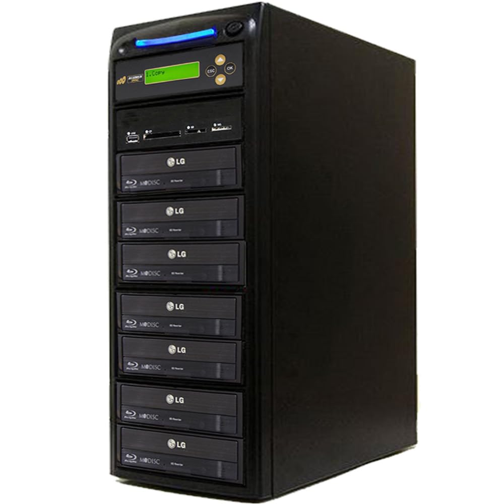 1 to 6 Multimedia Backup Duplicator - Flash/Disc to Blu-Ray AD06-MMBD
