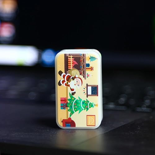 Miniatura 5 de PC Fidget Slider - Juguete mecánico para ansiedad EDC para adultos, juguete para aliviar el estrés, herramientas para TDAH, moneda háptica, tarjeta