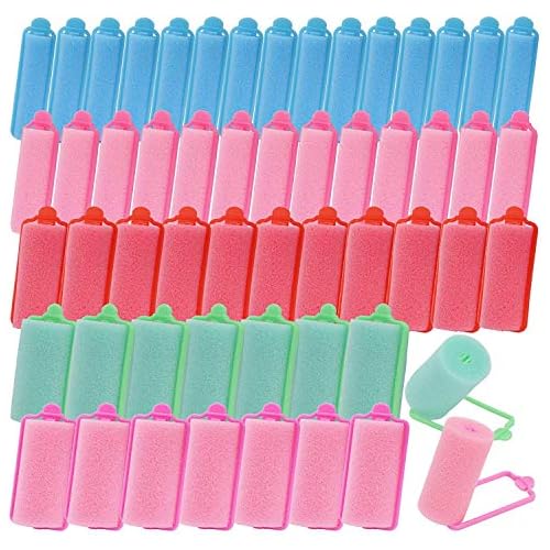 YMHPRIDE 50 Pcs Hair Rollers, Soft Sponge Hair Roller Curls Hair