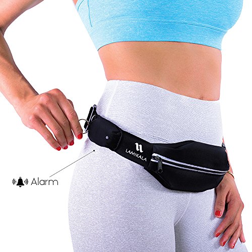 Running Belt (Standard Size) with Personal Alarm for Runners Safety Including Flexible
