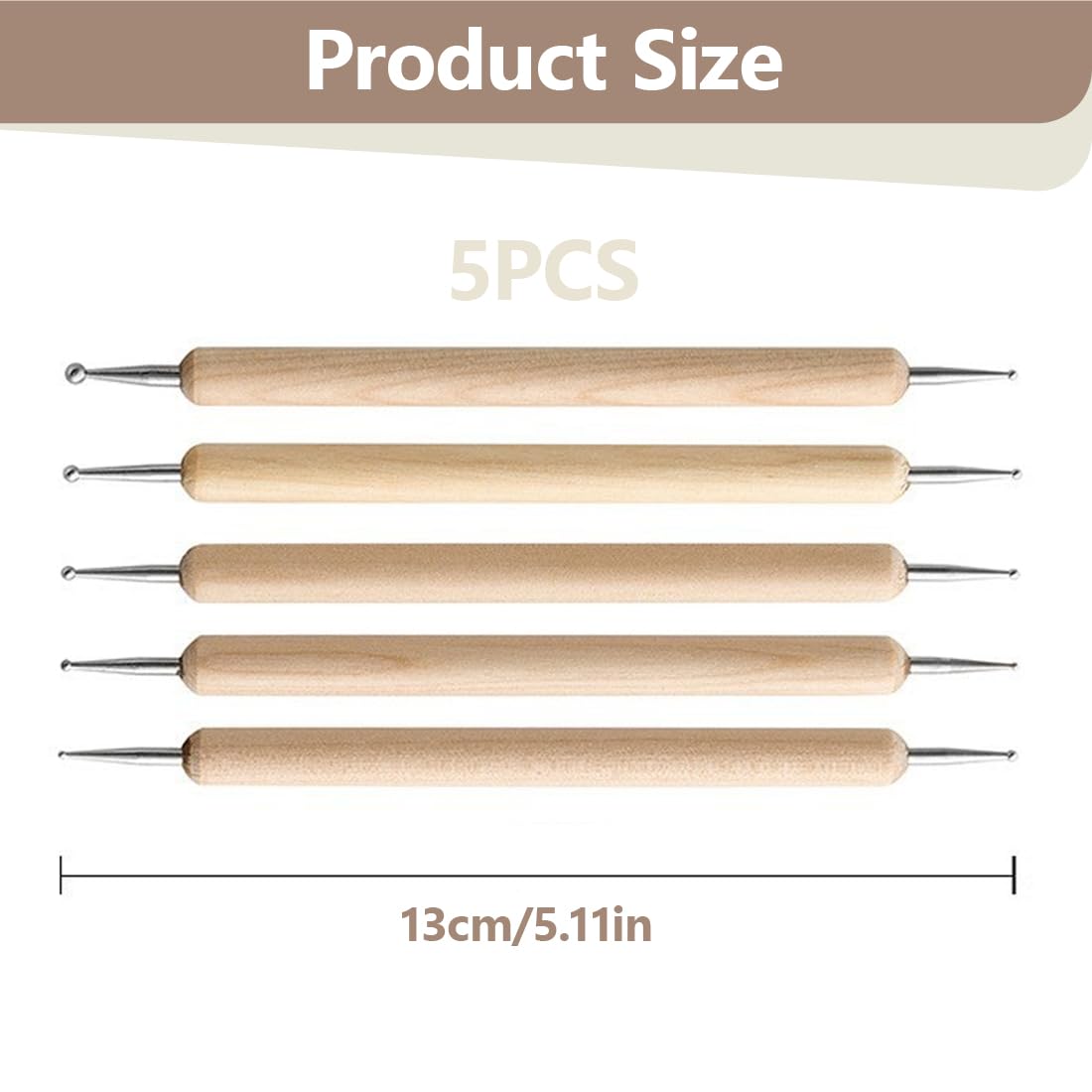 WeddHuis 5 Pezzi Penne per Embossing Dotting Tool Strumenti per Ceramica Clay Tools Stylus per Incisione e Scultura per Carta da Trasferimento Mandala Pittura su Pietra Artigianato in Argilla