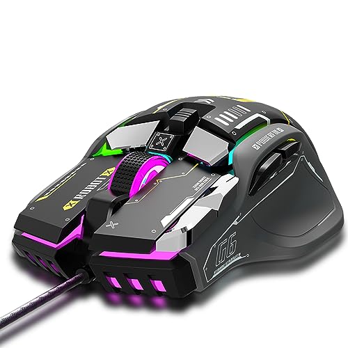 Souris mécanique G6 RGB ergonomique contre la fatigue
