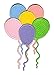 Produktbild Patch Luftballons Bunt Aufnäher Bügelbild Größe 7,9 x 5,3 cm