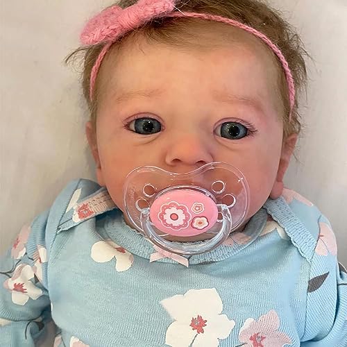 Generic ZY022 18 Inch Realistic And Cute Eyes Opened Reborn Newborn Doll Girl Named Sum With Blue Eyes, Lifelike Baby Dolls That Look Real thumb #2