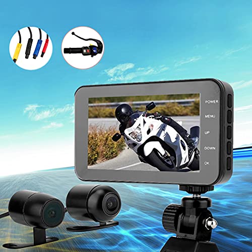 Câmera DVR para motocicleta Dash, câmera DVR para motocicleta 1080P de 4
