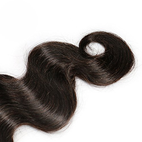 Moresoo 20Pollice/50cm #1B Hair Bundles Extension