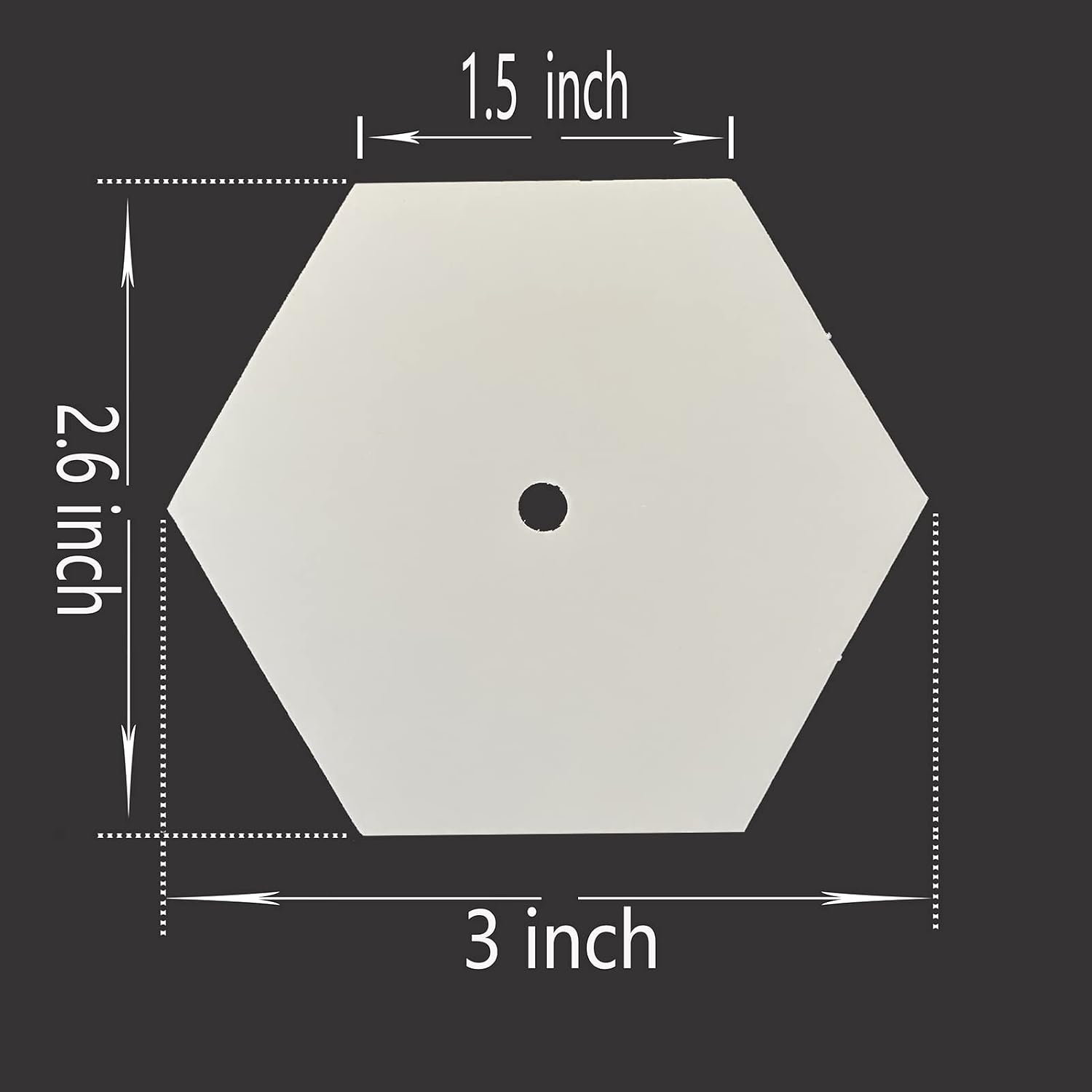 300 pcs 1.5" Paper Piecing for Beginners DIY Patchwork Sewing Crafts, Quilting Templates for Sewing Supplies Quilting Accessories Crafting Tools,Hexagon Paper Piecing Template
