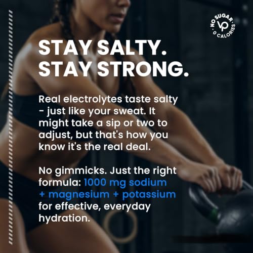 Image of Venture Pal High Sodium Electrolyte Powder Packets | Sugar Free Hydration Drink Mix | Sodium, Magnesium, Potassium & Vitamins | Zero Calories | Keto, Vegan & Paleo Friendly | 16 Sticks